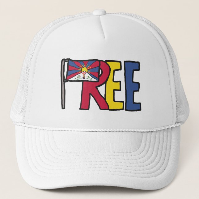 Casquette Tibet libre (Devant)