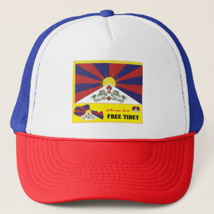 Casquette Tibet libre, drapeau, carte, coeur/Tibet