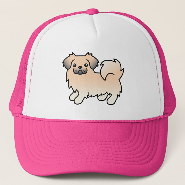 Casquette Tibétain Spaniel couleur sable crème Chien de dess (Devant)