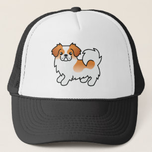 Casquette Tibétain Spaniel Parti-Couleur Rouge Chien de Dess