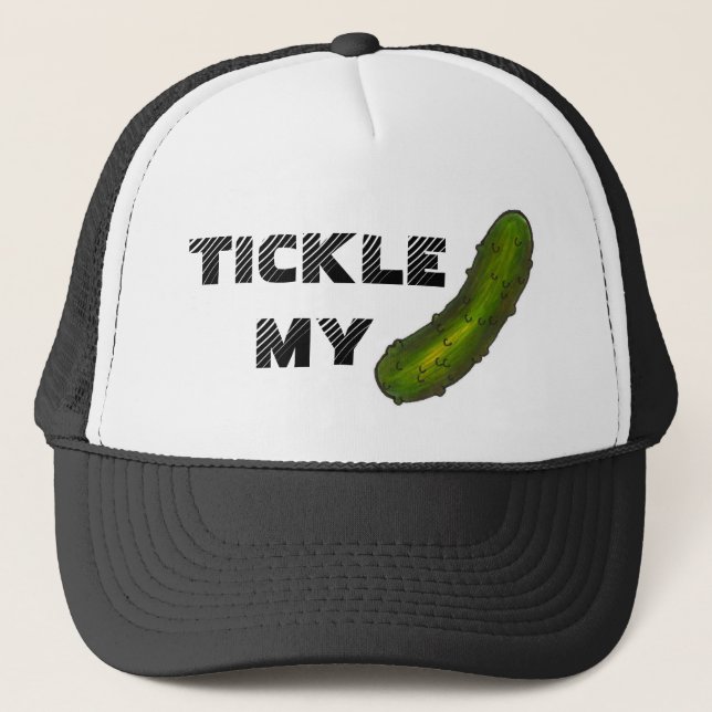 Casquette Tickle My Pickle Funny Foodie Kosher Dill Pickles (Devant)
