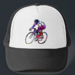 Casquette Tie Dye Cyclist<br><div class="desc">Magnifique,  coutume teinture cycliste design!  Idéal pour montrer votre amour du vélo.</div>