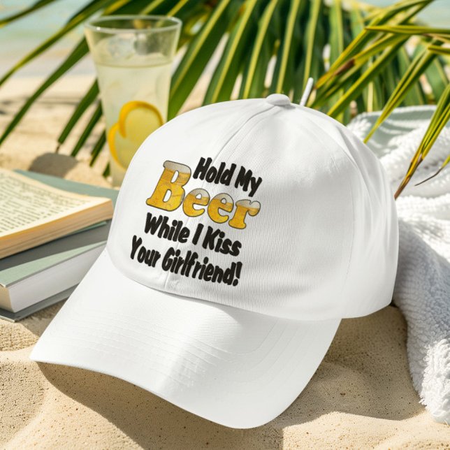 Casquette Tiens ma bière petite amie (Créateur téléchargé)