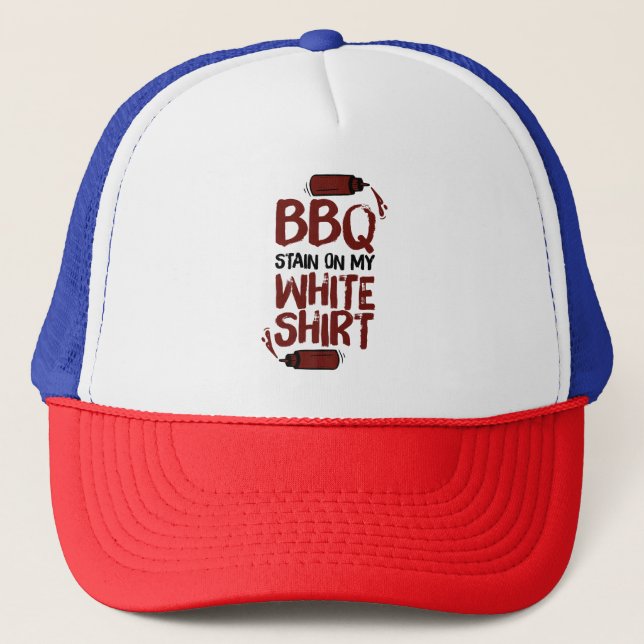 Casquette Tige barbecue sur mon blanc Premium (Devant)