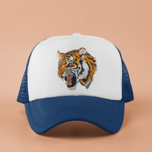 Casquette Tiger Portrait Faux Sequin look tendance