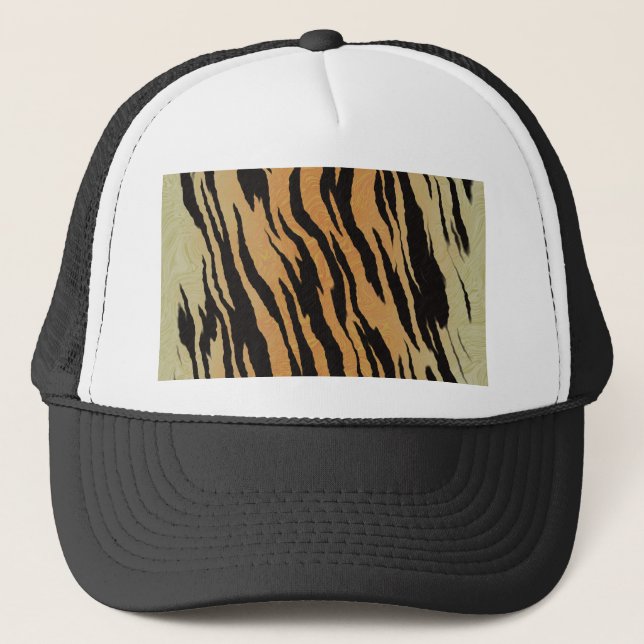 Casquette Tiger seamless pattern texture background (Devant)