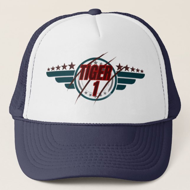 Casquette Tigre - 1 Né pour le combat. Construit pour la fra (Devant)
