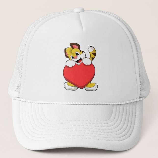 Casquette Tigre avec coeur (Devant)
