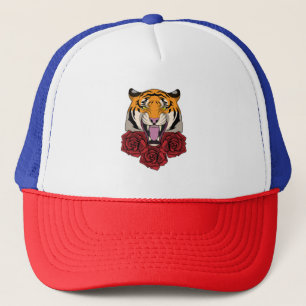 Casquette Tigre avec Rose