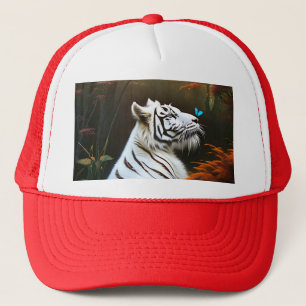 Casquette Tigre Blanc Ces Moments D'Amour, Truckers Casquett