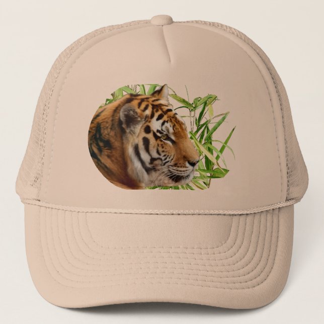 CASQUETTE TIGRE DANS LE BAMBOU (Devant)