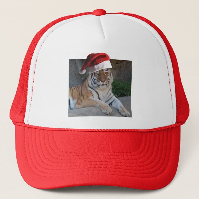 Casquette Tigre du Bengale du Père Noël (Devant)