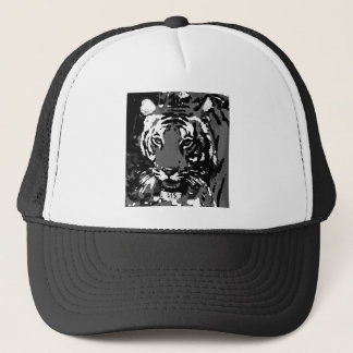 Casquette Tigre noir blanc Pop Art