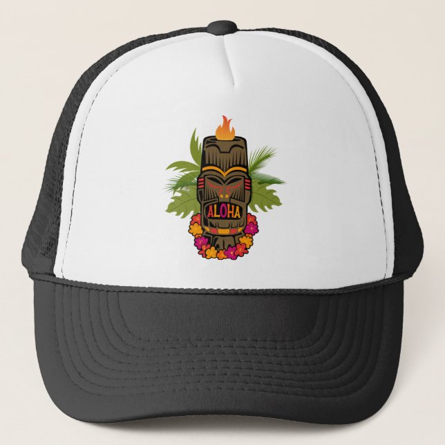 Casquette Tiki Aloha (Devant)