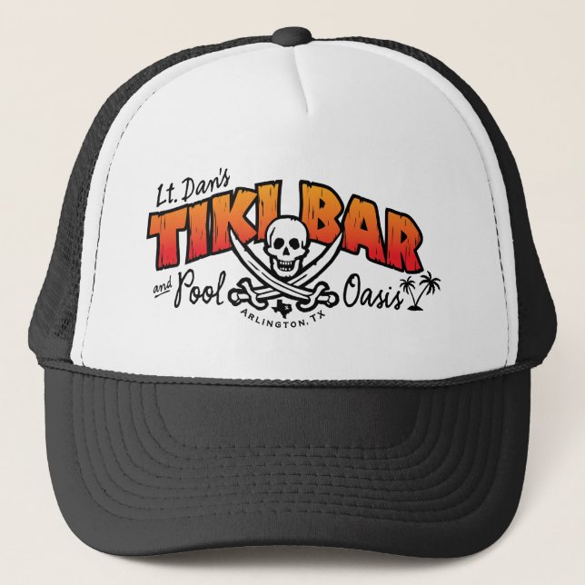 Casquette Tiki Bar de lt Dan et marchandises d'oasis de (Devant)