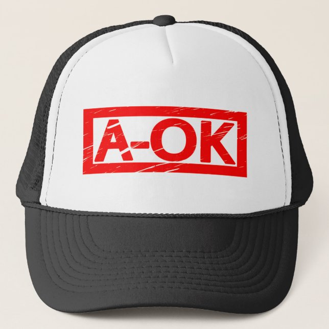 Casquette Timbre A-OK (Devant)