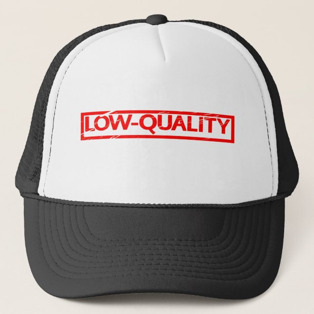 Casquette Timbre de faible qualité (Devant)