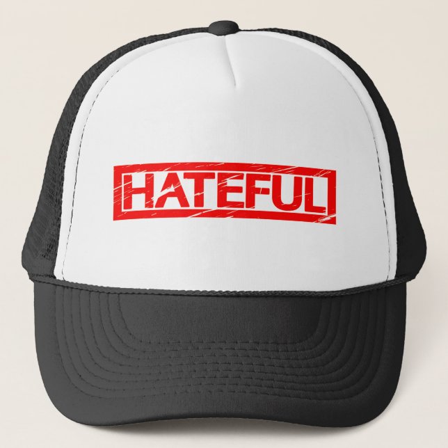 Casquette Timbre de haine (Devant)