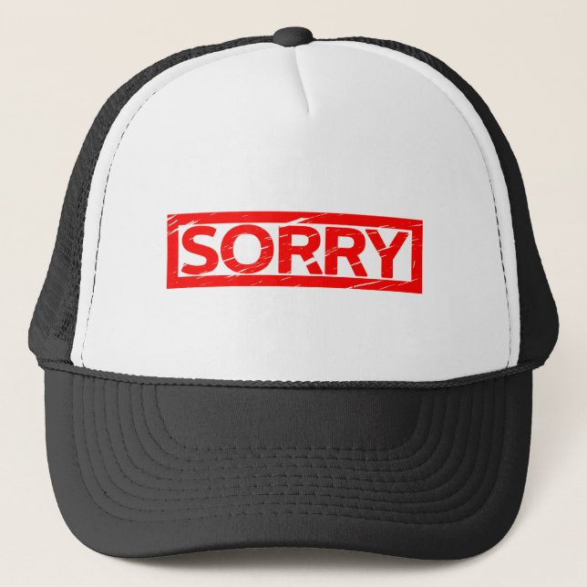 Casquette Timbre Désolé (Devant)