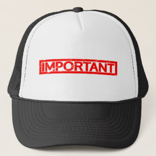 Casquette Timbre important