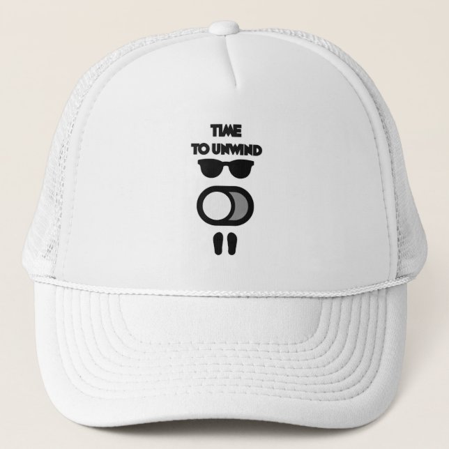 Casquette Time to Unwind Funny Relax Mode Design (Devant)