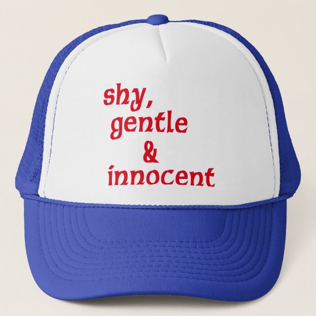 Casquette timide, douce et innocente (Devant)