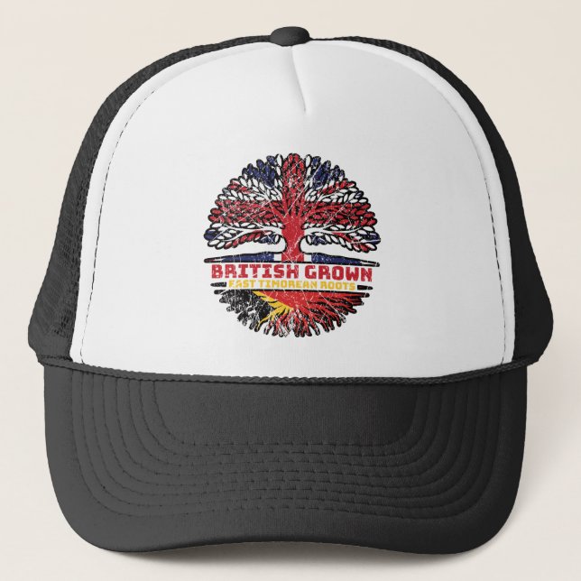 Casquette Timor oriental Timorean British Uk Tree Roots (Devant)
