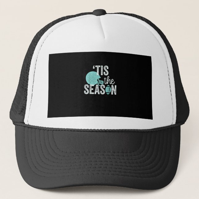 Casquette Tis The Season Football Family I Heart Football Se (Devant)