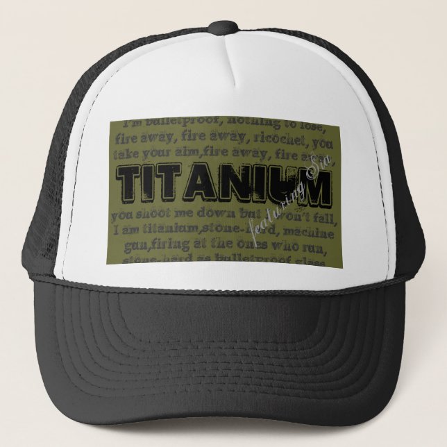 Casquette titanique de camionneur de chanson avec (Devant)