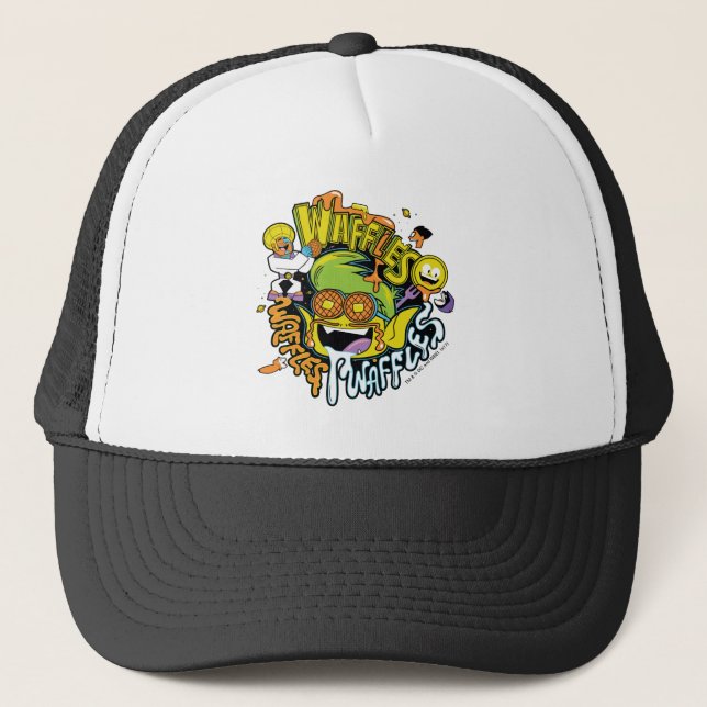 Casquette Titans Ados, allez ! | Beast Boy Waffles (Devant)