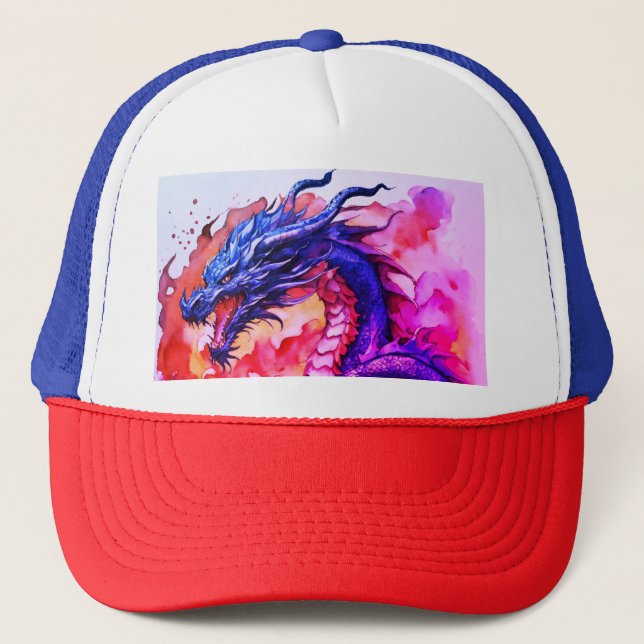 Casquette Titre : "Casquette d'impression de crête de dragon (Devant)