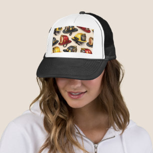 Casquette Titre motif casque pompier caserne departement