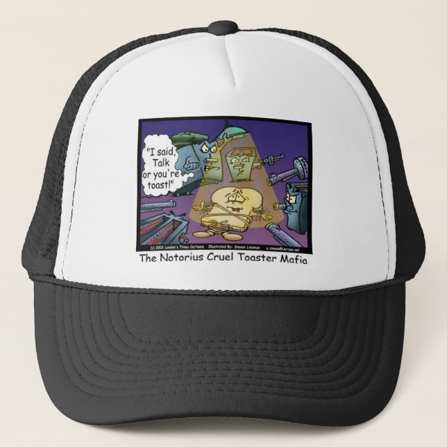 Casquette Toast Mafia Drôle Offbeat Cartoon Cadeaux et Tee - (Devant)