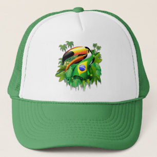Casquette Toco Toucan avec drapeau brésilien