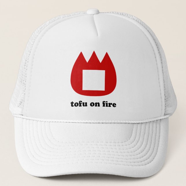 Casquette 📛 tofu en feu (Devant)