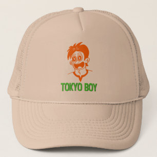 Casquette Tokyo Boy (Orange&Green Line)