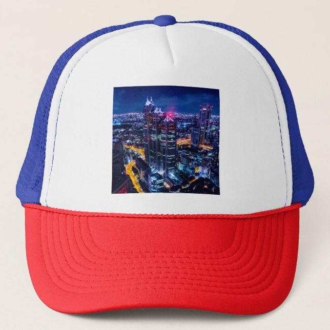 Casquette Tokyo la nuit (Devant)