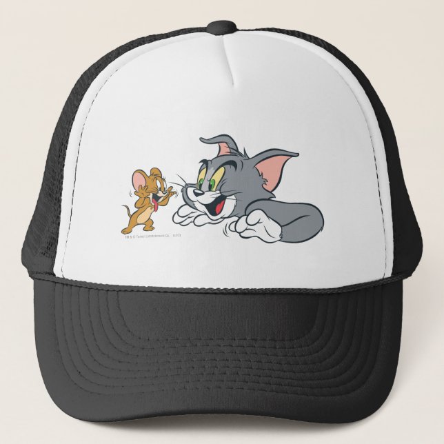 Casquette Tom et Jerry font des visages (Devant)