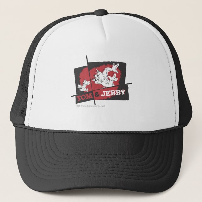 Casquette Tom et Jerry Red et Black (Devant)