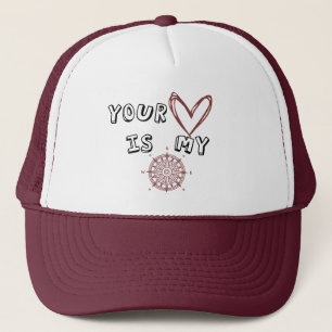 Casquette Ton coeur est mon boussole