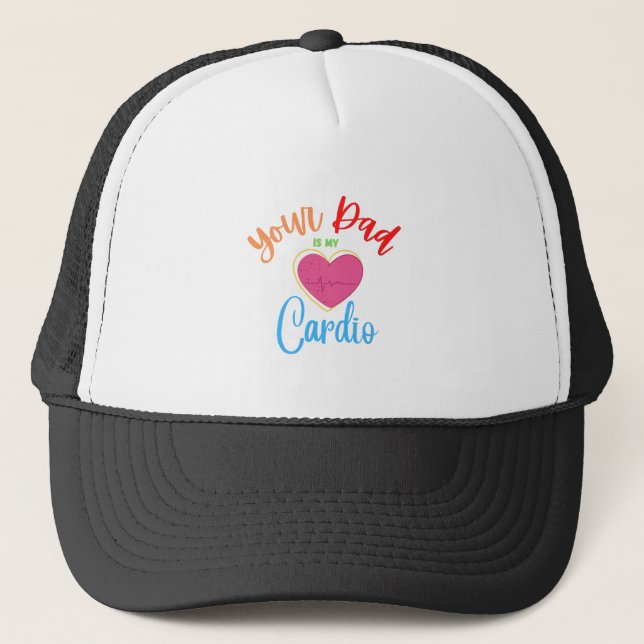Casquette Ton Père Est Mon Cardio (Devant)