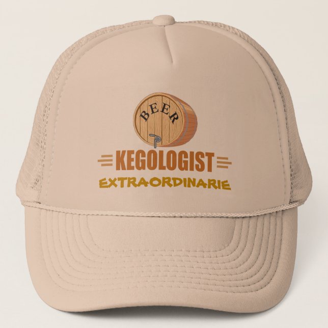 Casquette Tonneau de bière drôle (Devant)