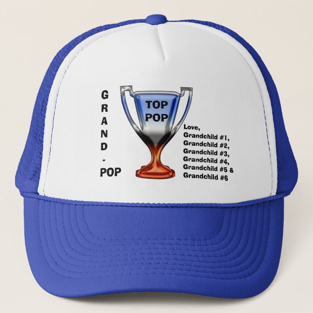 Casquette Top Pop Trophy Head Topper (Pour Grand-Pop) (Devant)