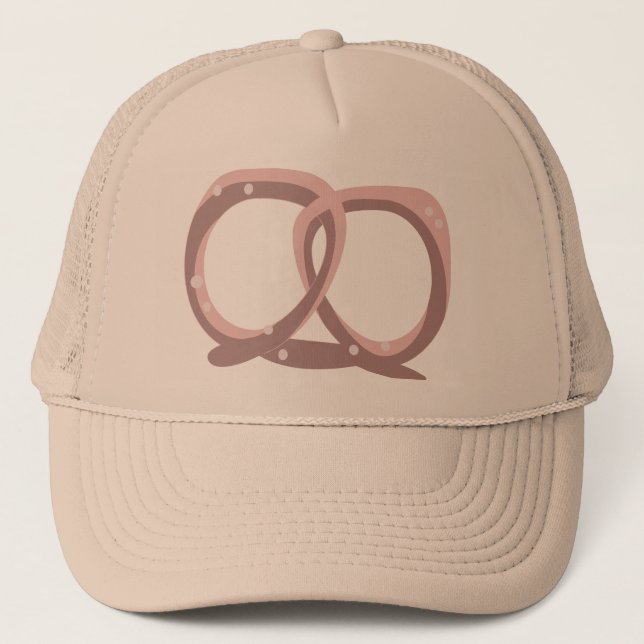Casquette Torsade de bretzel salé rose   (Devant)