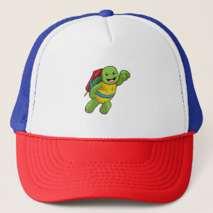 Casquette Tortue au volant avec fusée