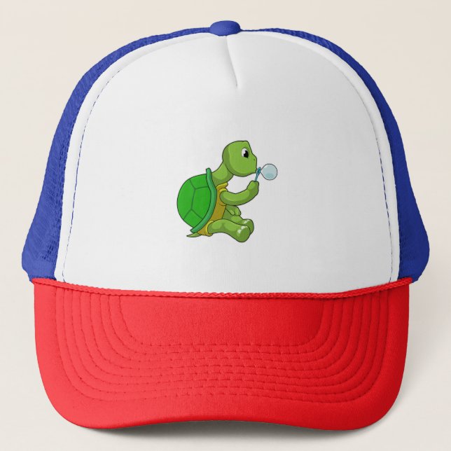 Casquette Tortue avec bulles de savon (Devant)