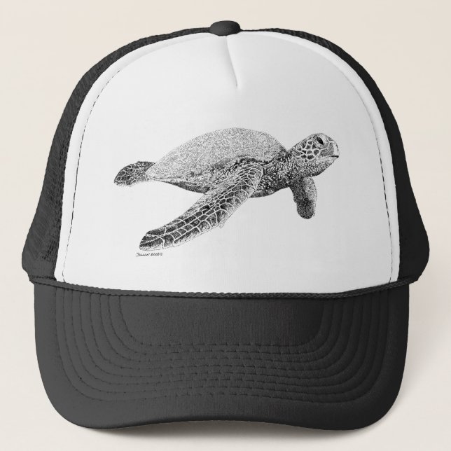 Casquette Tortue de mer verte (Devant)
