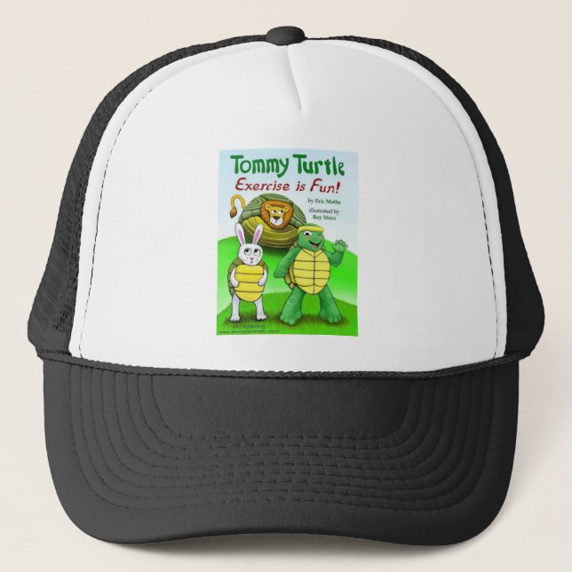 Casquette Tortue de Tommy : L'exercice est amusement ! (Devant)