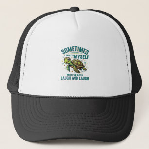 Casquette Tortue Drôle Qui Se Parle À Moi-Même Design De T-S