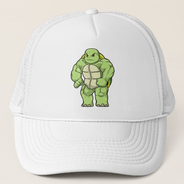 Casquette Tortue en Bodybuilder avec Six pack (Devant)